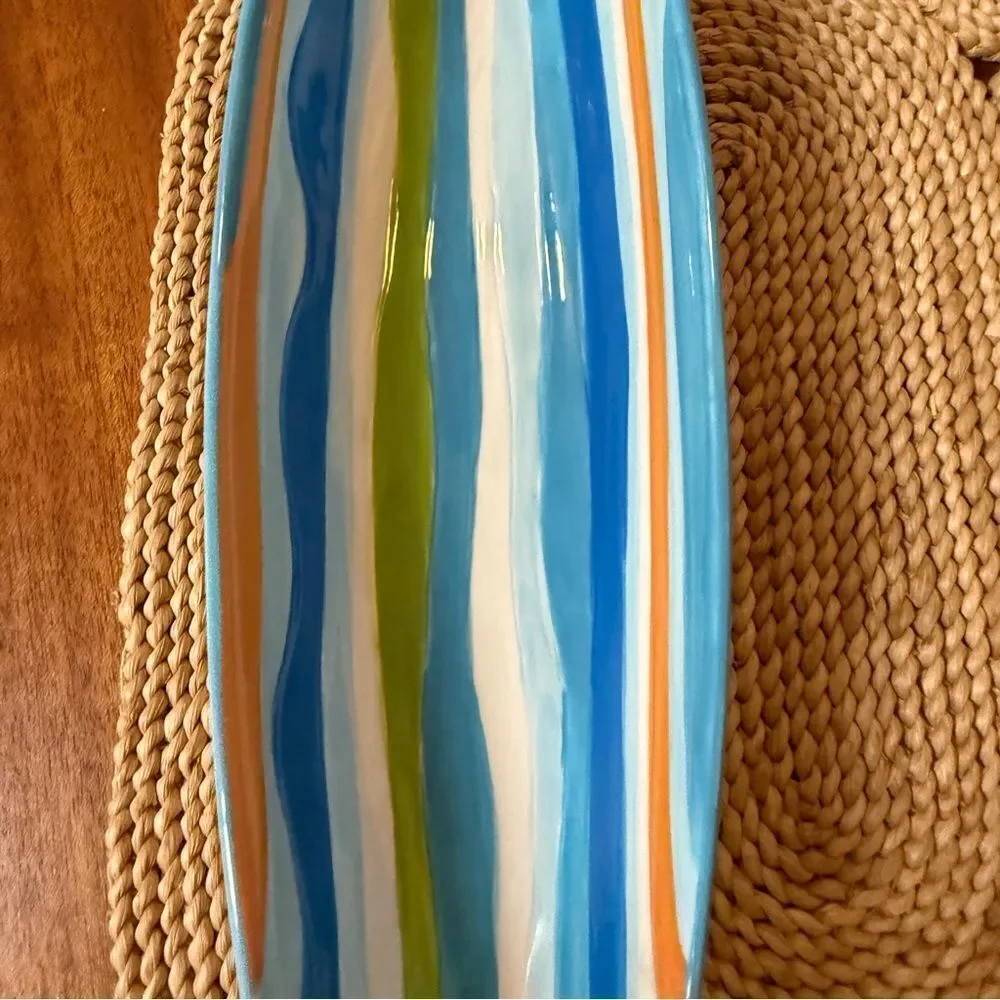 Vintage Boston Warehouse Co. Clearly Fish Ceramic Appetizer Serving Dish/Boat